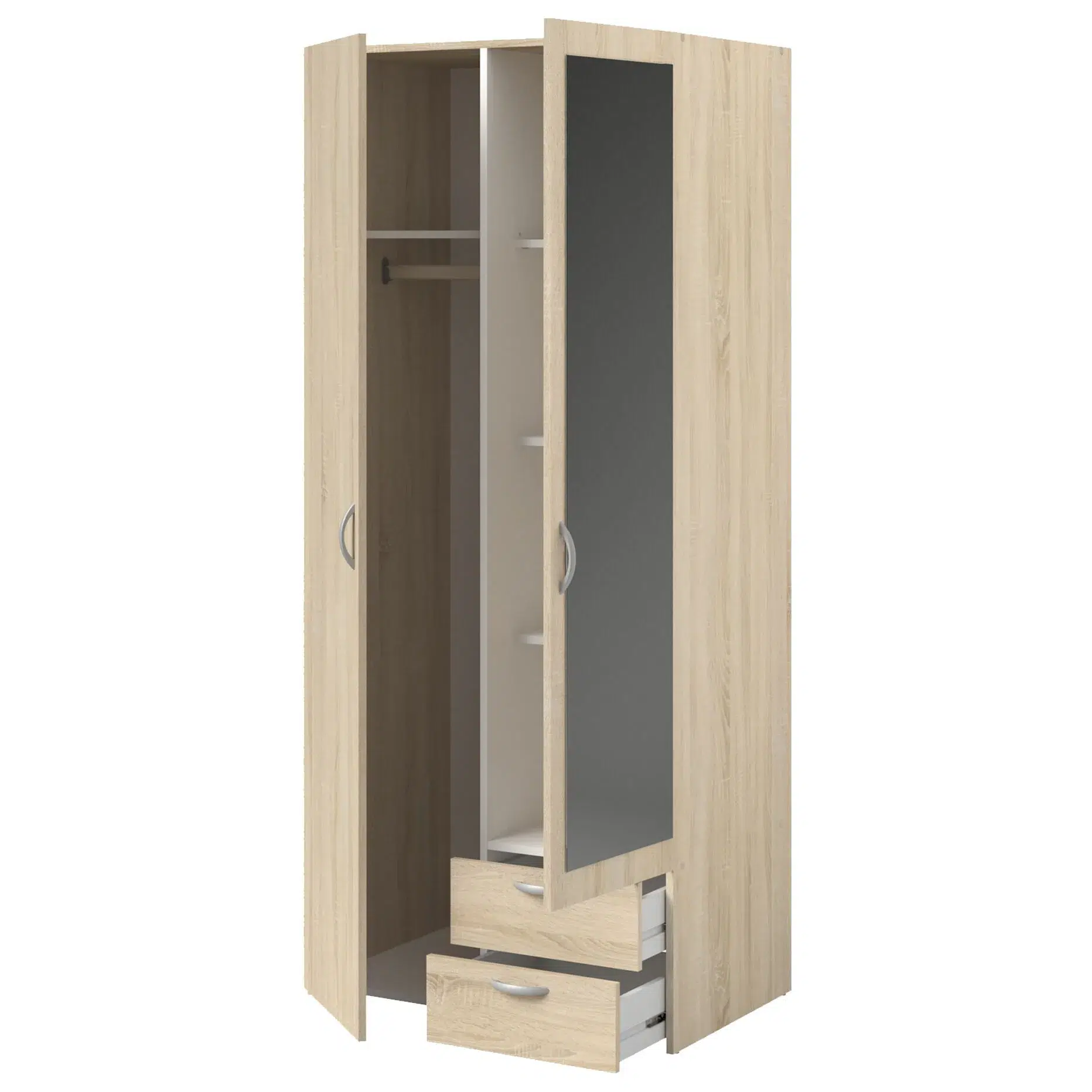 Armoire 2 portes Daily 81x85x51 cm Chêne Sonoma – Image 6