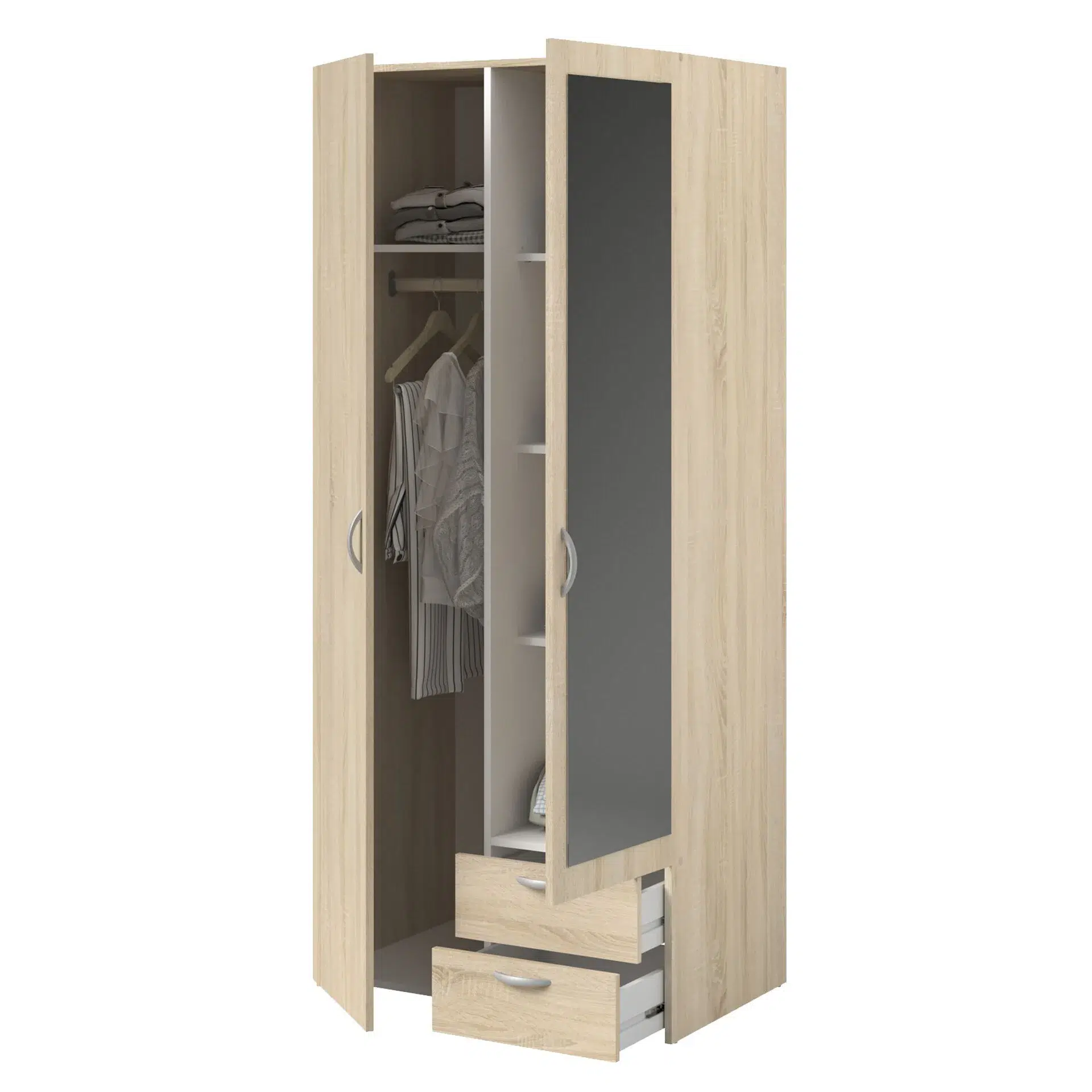 Armoire 2 portes Daily 81x85x51 cm Chêne Sonoma – Image 7