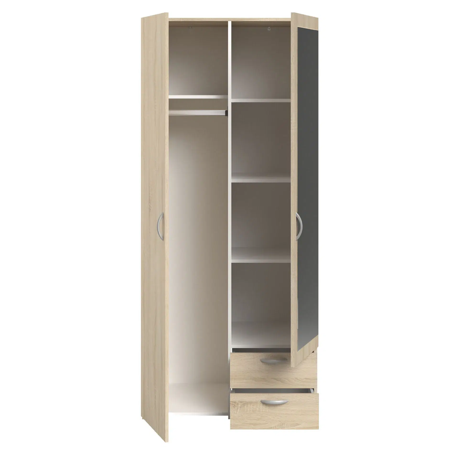 Armoire 2 portes Daily 81x85x51 cm Chêne Sonoma – Image 3