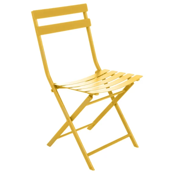 Chaise pliante Greensboro en acier Moutarde