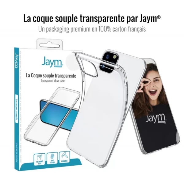 Coque transparente Jaym compatible Samsung Galaxy A14 – Image 2