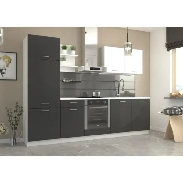 Cuisine complète PREGO 270 cm Gris Graphite – Image 7