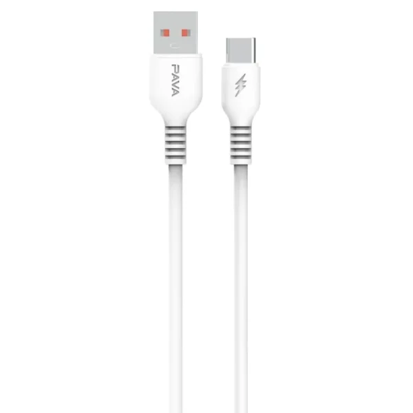Câble Pavareal USB-A USB-C Blanc