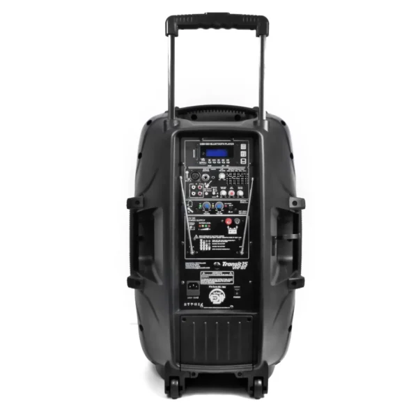 Enceinte Mobile Portable batterie micros DJ TRANSIT15-VHF-BT 900W 15"/38cm USB/SD – Image 4