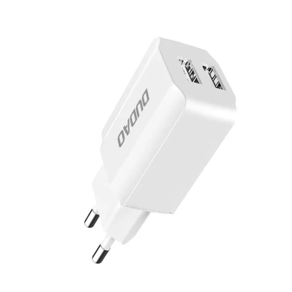 Chargeur mural Dudao 2USB Cable USB-C inclu Blanc – Image 3