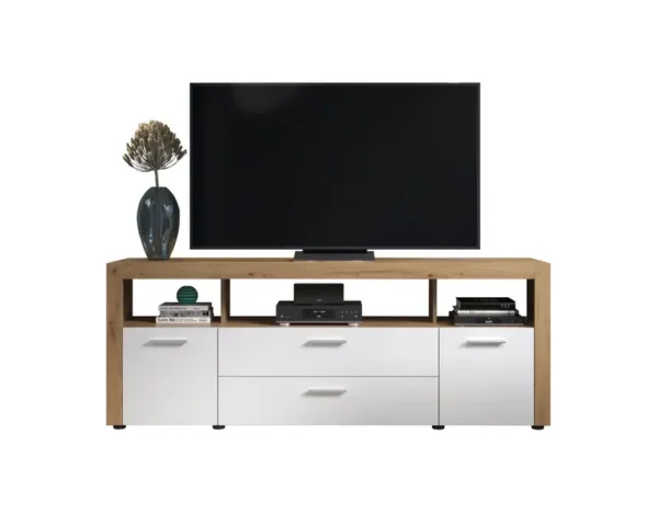 Meuble TV Dura Chêne Blanc 181×68×42 cm