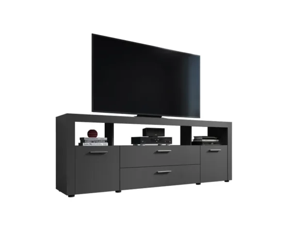 Meuble TV Dura Anthracite 181×68×42 cm – Image 11