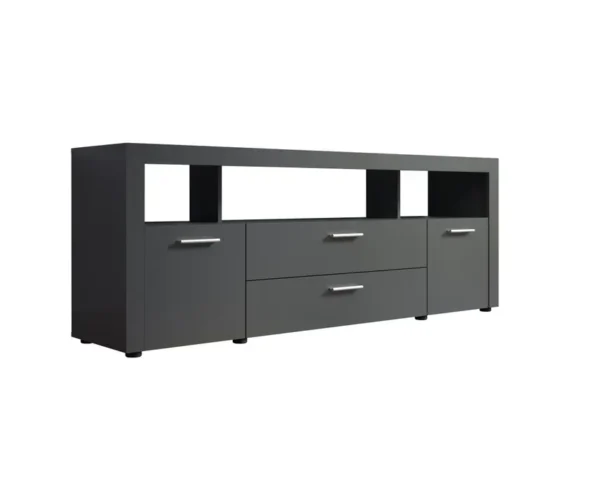 Meuble TV Dura Anthracite 181×68×42 cm – Image 10