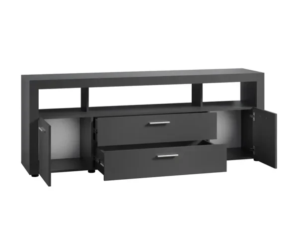 Meuble TV Dura Anthracite 181×68×42 cm – Image 4
