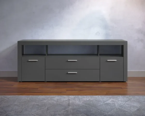 Meuble TV Dura Anthracite 181×68×42 cm – Image 8