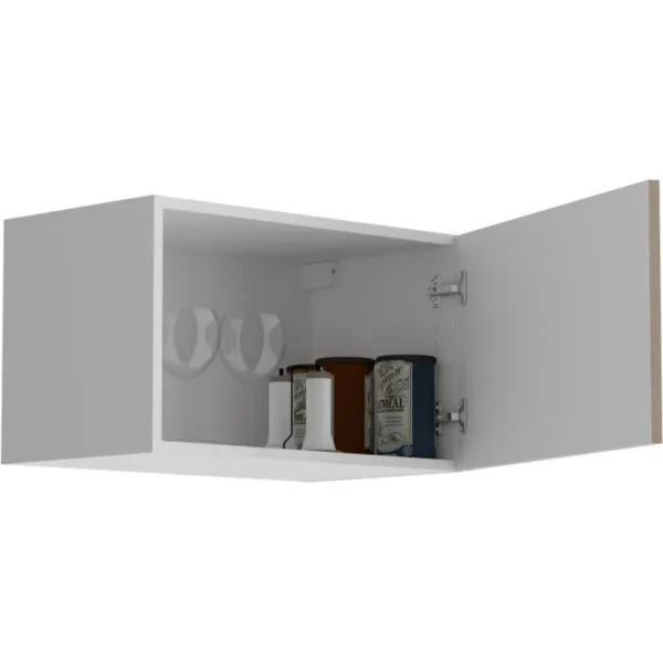 Meuble haut 1 porte Décor Chene Jackson 60x36x35 cm – Image 2