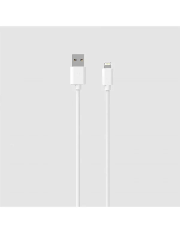 Pack chargeur secteur 1 USB 2.4A + Cable USB vers lightning 1.5M Blanc – Image 3