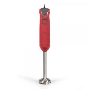 Mixeur plongeant 400W 2 lames  acier inox + bol gradué DOP204RC Livoo Rouge