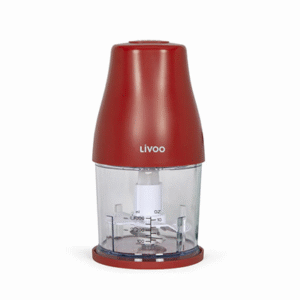 Hachoir multifonction  2 en 1 bol 2L en acier inoxydable 500W 4 lames + mini hachoir DOP244R  Livoo