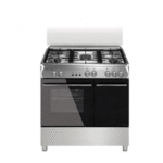 Cuisinière gaz Butanette 5G DT.bruleur wok four électrique multifonction 53L FROMATIC 90X60CM Inox