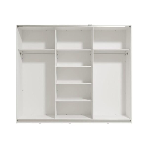 Armoire portes coulissantes Mondego 270 170×66×225 cm Blanc – Image 3