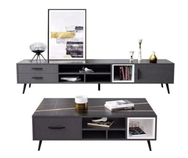 Ensemble Table basse et Meuble TV mural Nebraska