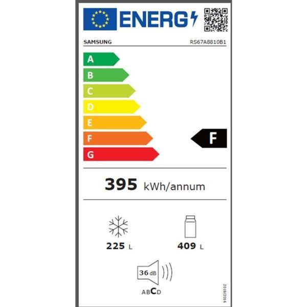 Réfrigérateur américain 634L Samsung RS67A8810B1 Gris – Image 2
