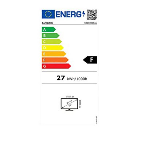 Ecran incurvé 32'' Samsung LS32C390EAUXEN VGA/HDMI Haut-parleurs Noir – Image 5