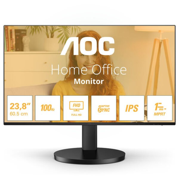 Ecran 23.8" AOC 24B3HA2 HDMI/VGA - Noir