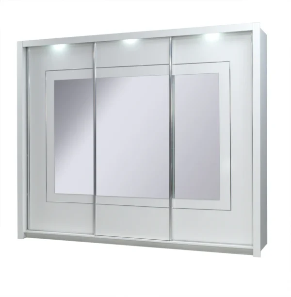 Armoire 3 portes Panarea 213x258x67 cm Blanc