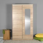 Armoire 2 portes coulissantes SWD-713-SS-2 120x208x60 cm Sonoma