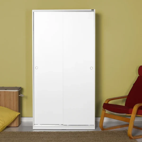 Armoire 2 portes coulissantes SWD-436-BB-2 Blanc