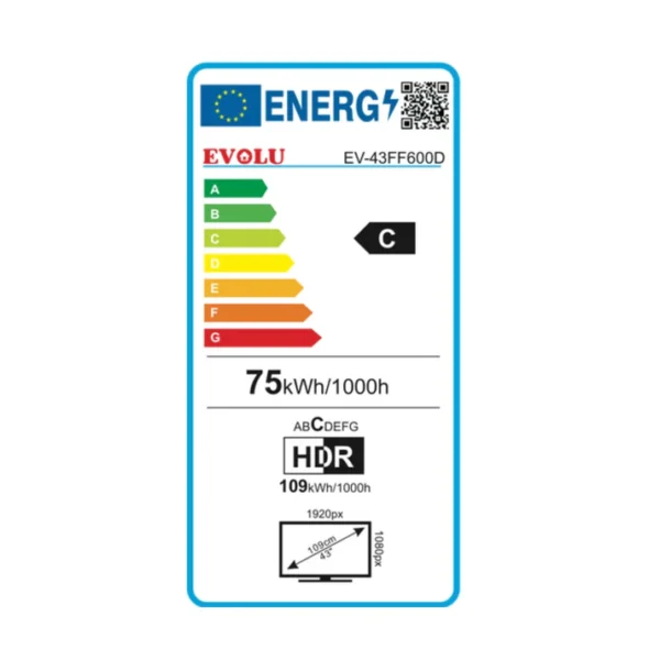 Téléviseur 43" Evolu EV-43UF600D 4k Smart TV Bluetooth – Image 2