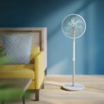 Ventilateur sur pied 40CM 19DB 40W PHILIPS  CX2550/00 Blanc