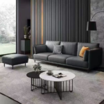 Canapé 210 cm avec repose pied QY904