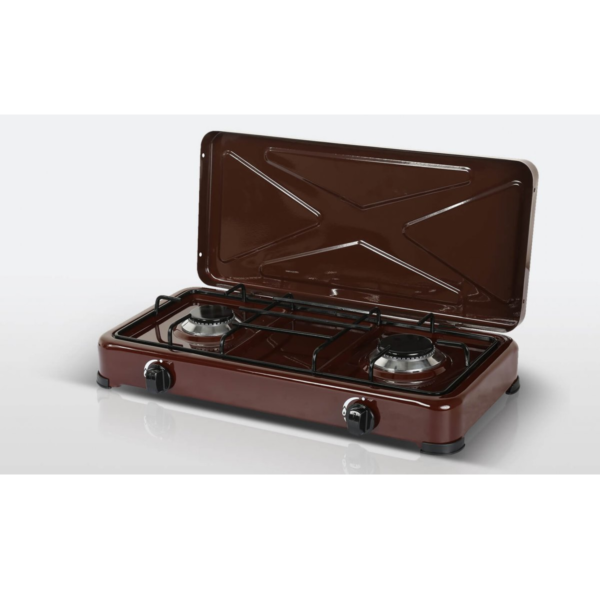 Rechaud à gaz 2 feux Cuisinam RG112 Marron