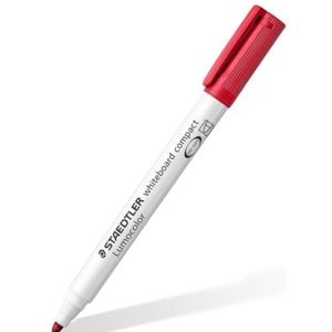 Marqueur compact effaçable a sec pointe ogive 1 a 2 mm Rouge Lumocolor® 341 -  STAEDTLER