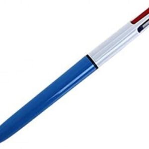 4 Couleurs - Corps bicolore blanc et bleu - 4 en 1 - Rétractable - Rechargeable
