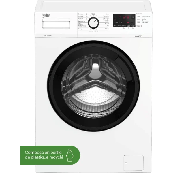 Lave-linge frontal 8Kg Beko WUV8412XBWS Blanc – Image 10