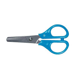 Ciseaux 10 cm lames acier inox bouts ronds anneaux symétriques MAXOU
