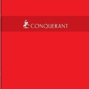 CONQUERANT Cahier de Devoirs 17x22cm Grands Carreaux  96 Pages Agrafes Cou