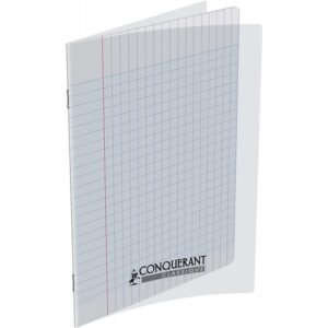 CAHIER CONQUERANT CLASSIQUE AGRAFE 170x220 48P 90G SEYES POLYPRO INCOLORE