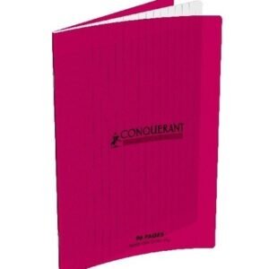 CAHIER AGRAFE 170X220 POLYPRO ROSE 90G 48P SEYES CLASSIQUE