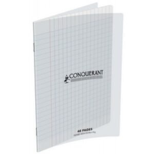 CONQUERANT Cahier Classique 24x32cm Grands Carreaux Seyès 140 Pages Agrafées Cou