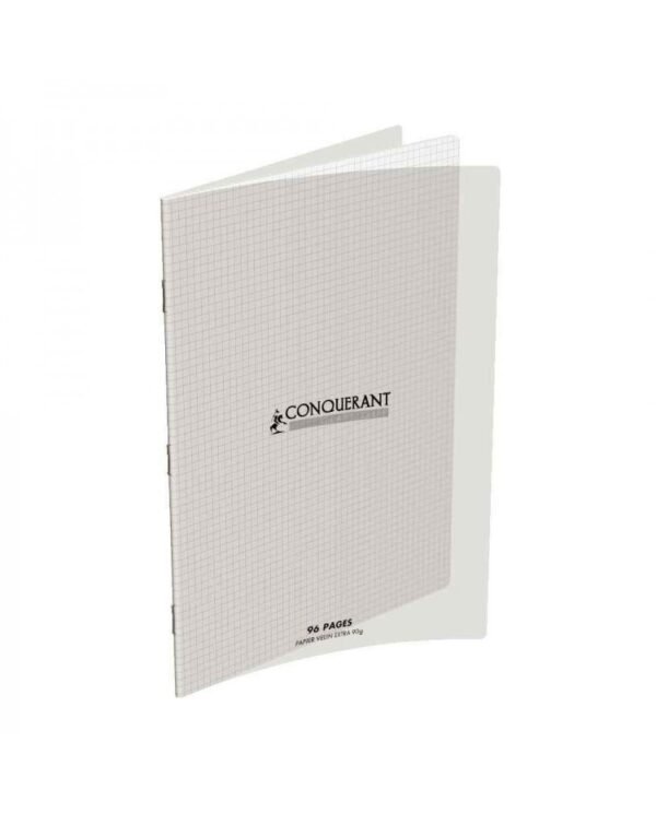 CONQUERANT Cahier Classique 24x32cm Petits Carreaux 5mm 96 Pages Agrafées Couver
