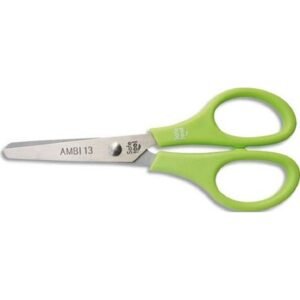 CISEAUX 13 CM SWING LAMES ACIER INOX BOUTS RONDS ANNEAUX SYMETRIQUE LS