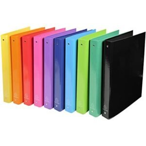 CLASSEUR A4 4 ANNEAUX 30MM IDERAMA - COULEURS ASSORTIES