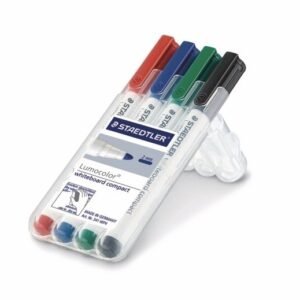 Lumocolor® 341 - Etui chevalet STAEDTLER® box 4 marqueurs compacts effaçables NINA
