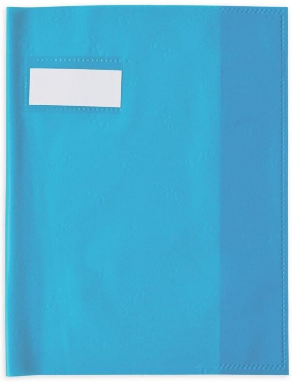 Protège-cahier 17X22 cm PVC120 Bleu turquoise - OXFORD STYL'SMS