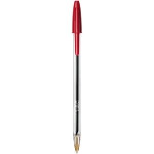 Stylo-bille Cristal - ROUGE - Pointe de 1,0 mm - Bic