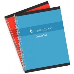 CAHIER DE TEXTES CONQUERANT 7 INTEGRALE 170x220 124P 70G SEYES ASSORTI