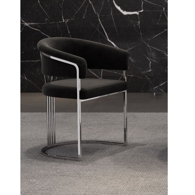 Chaise Argent Noire 11471