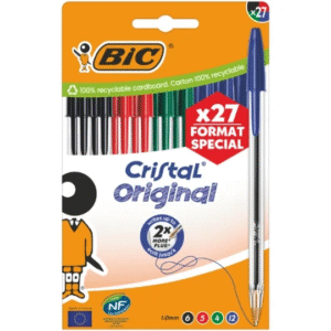 Stylo bille Cristal Original 1,0mm Assortis BIC