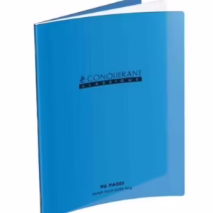 Cahier Polypro piqué 17x22, 96p, Séyès, coloris bleu