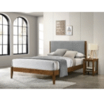 Lit double en Bois avec Lattes 140 x 190 cm KF1193/140